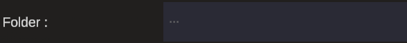 2. Folder to store your files