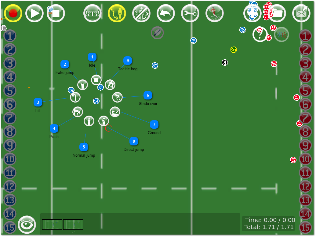 Player without the ball is not moving