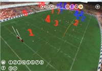 rugby league kick 3D demo