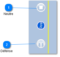 Joueur sans ballon et ne se déplace pas